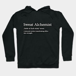 Sweat Alchemist: The Fitness Transformer's Emblem Hoodie